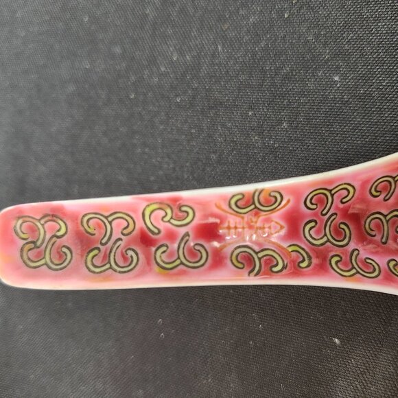 Vintage Chinese Porcelain Soup Spoon in Mun Shou Longevity Design - Picture 4 of 4